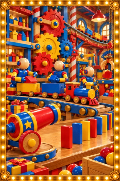 Toy Workshop carnival artwork